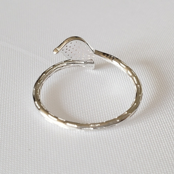 Artisan Sterling Leaf Ring - Picture 6 of 8